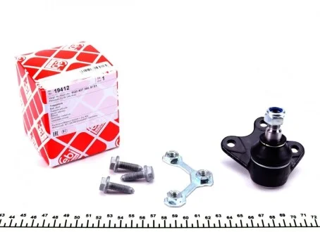 Опора шаровая (передняя/снизу/R) Skoda Fabia/VW Polo 1.2/1.9TDI 99-10 FEBI BILSTEIN 19412
