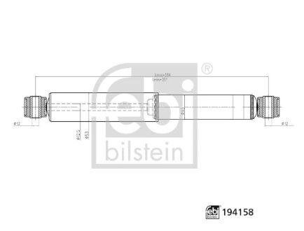 FEBI VW амортизатор задн.Amarok 10- FEBI BILSTEIN 194158