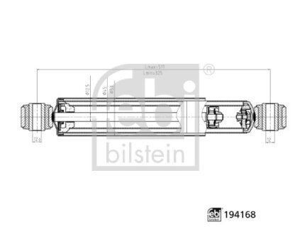 FEBI FORD амортизатор газ.задн.Transit Connect 02- FEBI BILSTEIN 194168