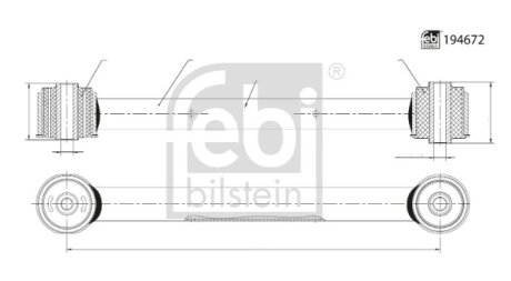 FEBI JEEP Важіль підвіски задн. GRAND CHEROKEE III 05- FEBI BILSTEIN 194672