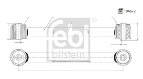 FEBI JEEP Важіль підвіски задн. GRAND CHEROKEE III 05- FEBI BILSTEIN 194672