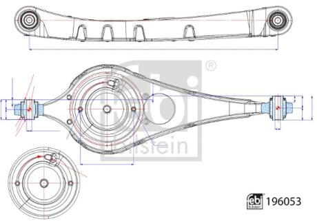 Важіль підвіски,задня вісь FEBI BILSTEIN 196053