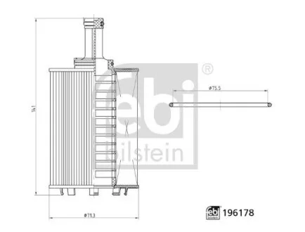 Фільтр масляний FEBI BILSTEIN 196178