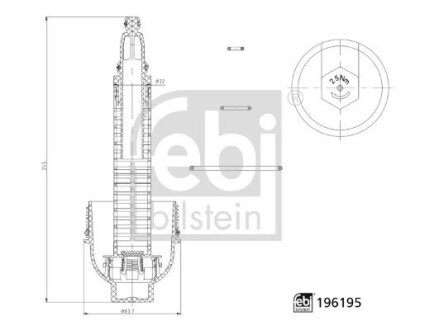Кришка фільтра масляного FEBI BILSTEIN 196195