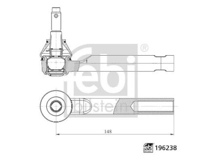 Накінечник тяги FEBI BILSTEIN 196238