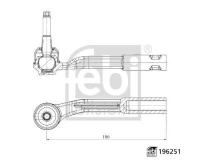 Рульовий наконечник FEBI BILSTEIN 196251