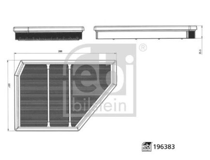 Фільтр повітря FEBI BILSTEIN 196383