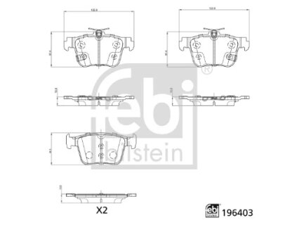 FEBI MG Колодки гальмівні MG 4 (EH32) EV FEBI BILSTEIN 196403