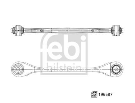 Важіль підвіски,задня вісь FEBI BILSTEIN 196587