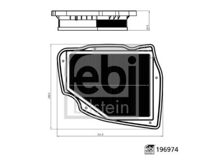 Фільтр повітря FEBI BILSTEIN 196974