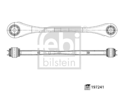 FEBI VW важіль поздовжній задньої підвіски лів. Audi Q5/Q7 15- FEBI BILSTEIN 197241