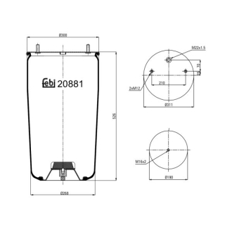 Подушка амортизуюча FEBI BILSTEIN 20881