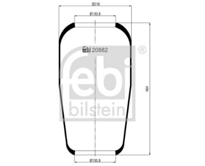 Подушка амортизуюча FEBI BILSTEIN 20882