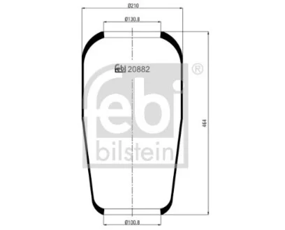 Подушка амортизуюча FEBI BILSTEIN 20882
