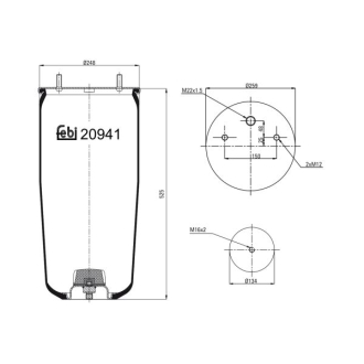 Пневмоподушка FEBI BILSTEIN 20941