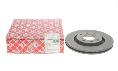 Диск тормозной (передний) Citroen Berlingo/Peugeot Partner 96- (266x22) FEBI BILSTEIN 21120