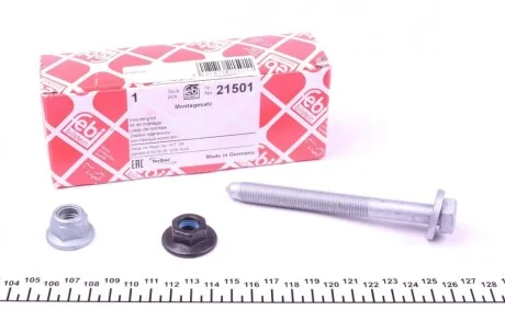 Болт важеля (переднього/знизу) Audi A4/ A6 95-05/ VW Passat 00-05 (к-кт) FEBI BILSTEIN 21501