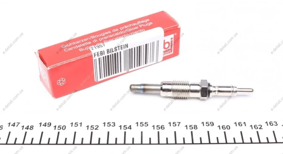 Свеча накала Fiat Doblo 1.9D (11V) (M12x1.25) FEBI BILSTEIN 21957 (фото 1)