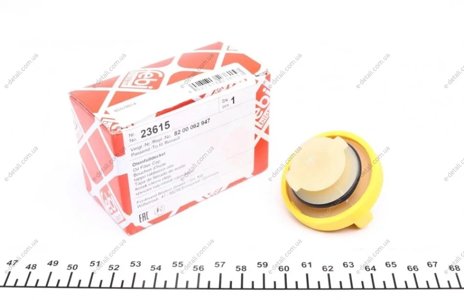Крышка горловины маслозаливной Renault Clio II/Scenic I/II/Megane 1.2-2.0/1.5dCi/1.9dCi 98- FEBI BILSTEIN 23615 (фото 1)