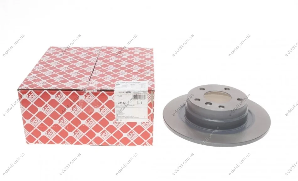Диск гальмівний (задній) BMW 1 (E81/E87)/3 (E90/E92) 05-13 (296x10.5) FEBI BILSTEIN 24482 (фото 1)
