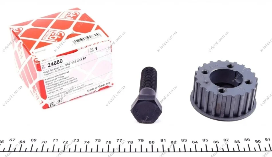 Шестерня коленвала VW T4 2.5TDI 90-03 (z=22) (с болтом) FEBI BILSTEIN 24680 (фото 1)
