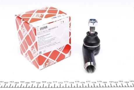 Наконечник тяги рулевой (L) Audi 100 (4A/C4) 2.0-4.2 90-94 (L=75mm) FEBI BILSTEIN 25268