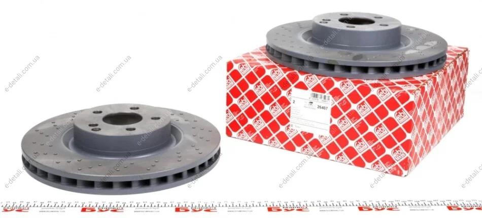 Диск тормозной MERCEDES S-CLASS 320 350 05 - передн. (выр-во FEBI) FEBI BILSTEIN 26407 (фото 1)