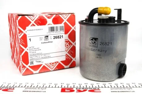 Фильтр топливный MB Sprinter/Vito CDI (с подогревом) FEBI BILSTEIN 26821