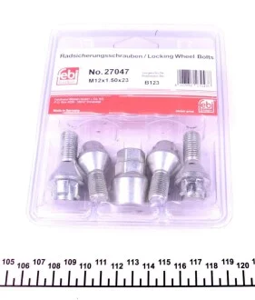 Комплект колесных болтов с замком FEBI BILSTEIN 27047