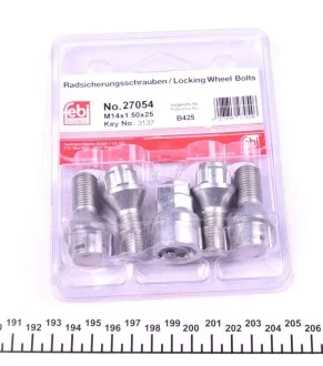 Комплект колесных болтов с замком FEBI BILSTEIN 27054