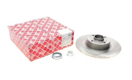 Диск тормозной (задний) Renault Scenic II/Megane II 03-10 (270х10) (+ABS) (с подшипником) FEBI BILSTEIN 28155