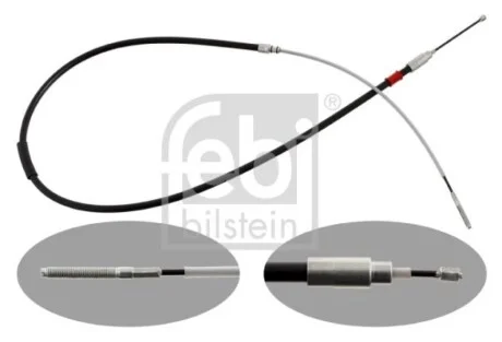 Трос ручника (L) BMW 3 (E46) 98- (1695mm) FEBI BILSTEIN 28737