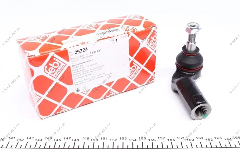 Наконечник тяги рулевой (R) Ford Focus II/Volvo C30 1.4-2.5 03-12 FEBI BILSTEIN 29224 (фото 1)