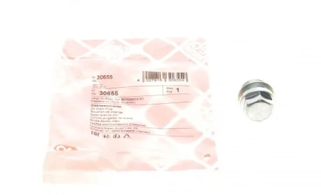 Пробка поддона картера сливная Subaru Forester 97- FEBI BILSTEIN 30655