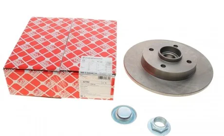 Диск тормозной (задний) Citroen C3/C4 /Peugeot 207/307 05- (248.4х9) (d=30mm) (с подшипником) FEBI BILSTEIN 32782