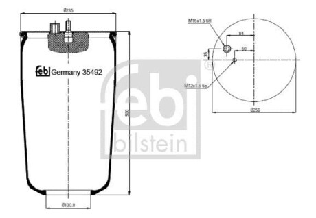 Подушка амортизуюча FEBI BILSTEIN 35492