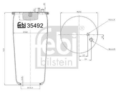 Подушка амортизуюча FEBI BILSTEIN 35492