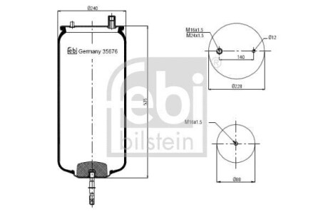 Пневмоподушка FEBI BILSTEIN 35676