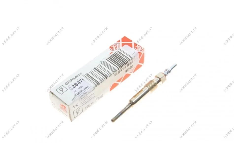 Свічка розжарювання Renault Megane III/Scenic III 1.9dCi 08- (4.4V) M10x1.0 (L=90.5mm) Euro 5 FEBI BILSTEIN 38476 (фото 1)