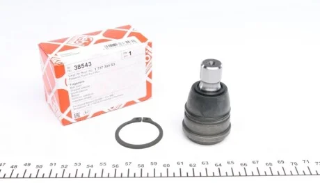 Опора шаровая (передняя/снизу) Ford Fiesta VI 1.0-1.6D 08- (со стопорным кольцом) FEBI BILSTEIN 38543