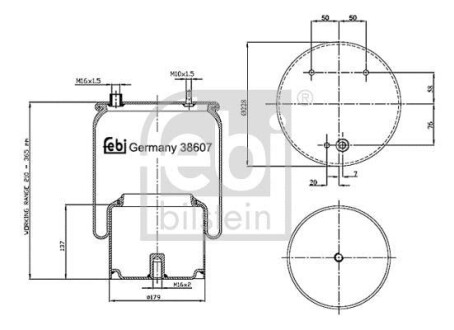 Подушка амортизуюча FEBI BILSTEIN 38607