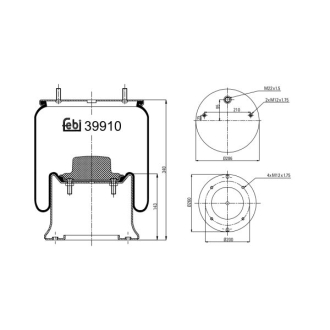 Пневмоподушка FEBI BILSTEIN 39910