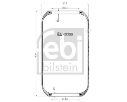 Сильфон пневматичної підвіски FEBI BILSTEIN 40399