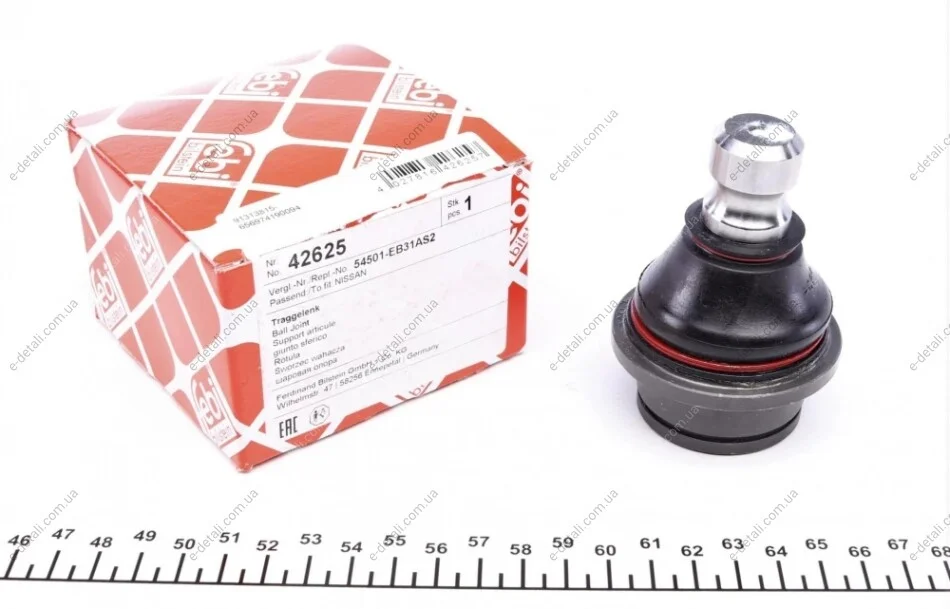 Опора шаровая (передняя/снизу) Nissan Navara/Pathfinder 04-14 FEBI BILSTEIN 42625 (фото 1)