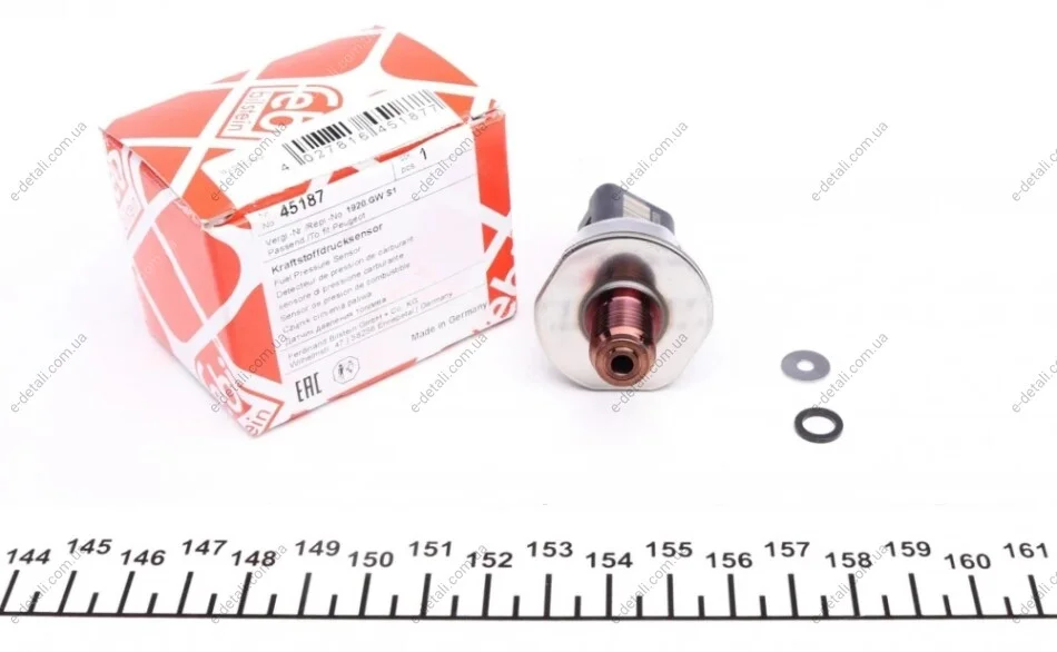 Датчик тиску палива Citroen Berlingo 1.6HDI 05- FEBI BILSTEIN 45187 (фото 1)