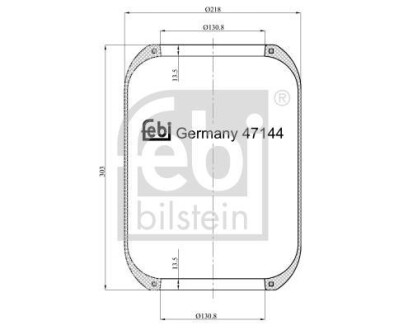 Пневмоподушка FEBI BILSTEIN 47144 (фото 1)