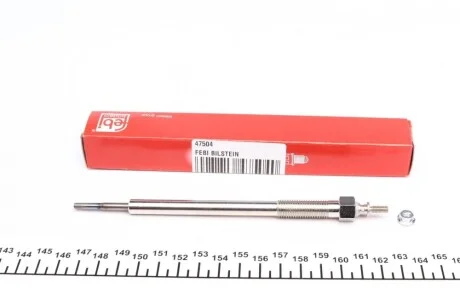 Свеча накала Mitsubishi L200/Pajero IV 2.5DI-D/3.2DI-D 05- (11V/166mm M10x1.25) FEBI BILSTEIN 47504