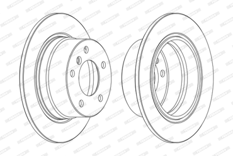 Тормозной диск FERODO DDF1028C