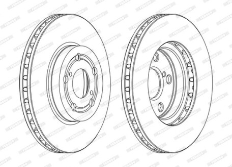 Тормозной диск FERODO DDF1064C