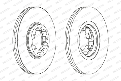 Гальмівний диск FERODO DDF1113C